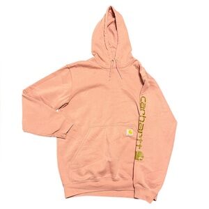 Pink Mens/Womens Carhartt hoodie, loose fit, baggy, workwear